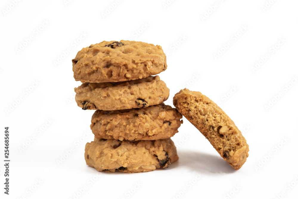 cookies on isolated white background. cookies on isolated white background.