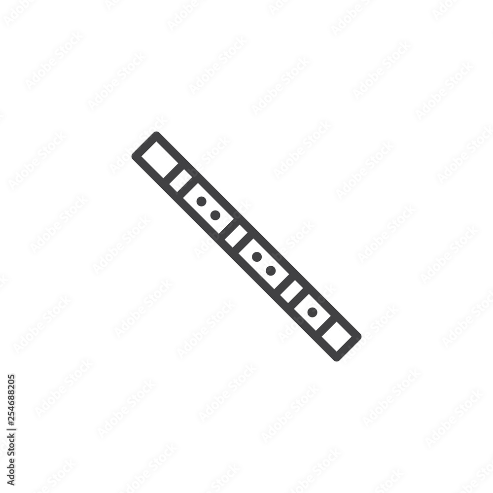 Bamboo flute line icon. linear style sign for mobile concept and web design. Bansuri Flute outline vector icon. Musical Instrument symbol, logo illustration. Pixel perfect vector graphics Bamboo flute line icon. linear style sign for mobile concept and web design. Bansuri Flute outline vector icon. Musical Instrument symbol, logo illustration. Pixel perfect vector graphics