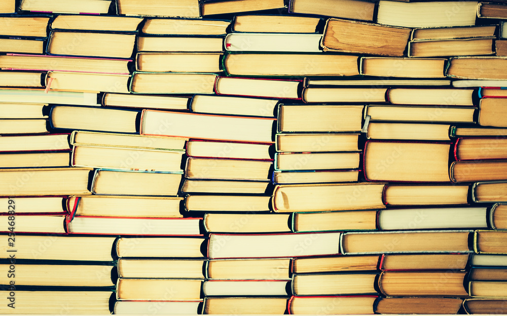 Stack of books education concept background, many books piles with copy space for text. Stack of books education concept background, many books piles with copy space for text.