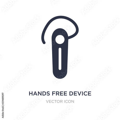 hands free device icon on white background. Simple element illustration from Transport concept.