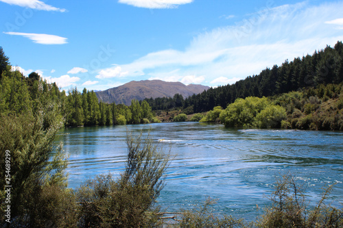 Summer Day on Clutha River, Wanaka, New Zealand