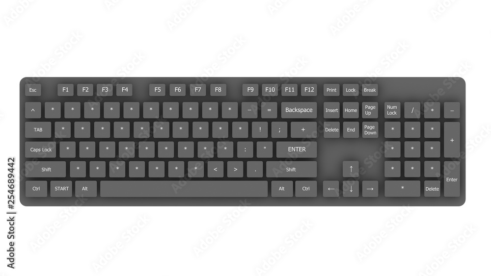 Tastatur Schwarz Tastatur Schwarz
