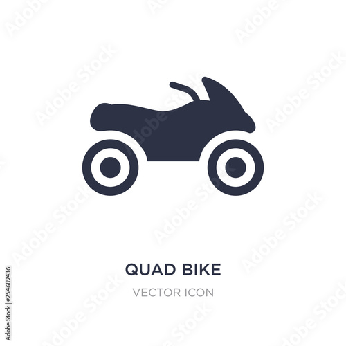 quad bike icon on white background. Simple element illustration from Transport concept.