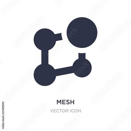 mesh icon on white background. Simple element illustration from UI concept.