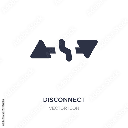 disconnect icon on white background. Simple element illustration from UI concept.
