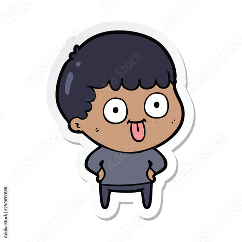 Wallpaper Mural sticker of a cartoon dumb kid Torontodigital.ca