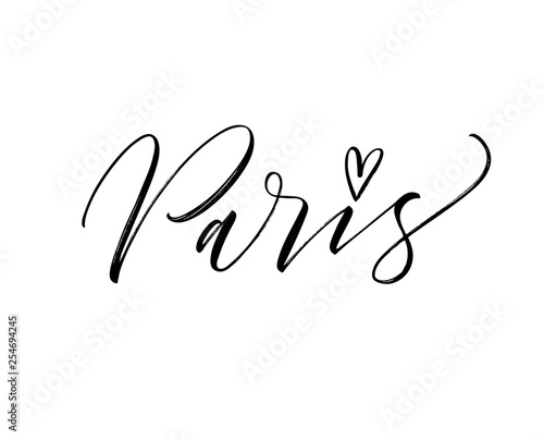 Canvas Print Paris card
