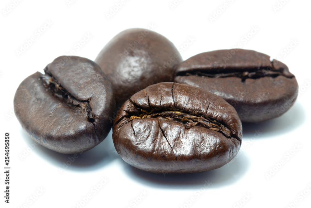 Coffee beans Isolated on a white background Coffee beans Isolated on a white background