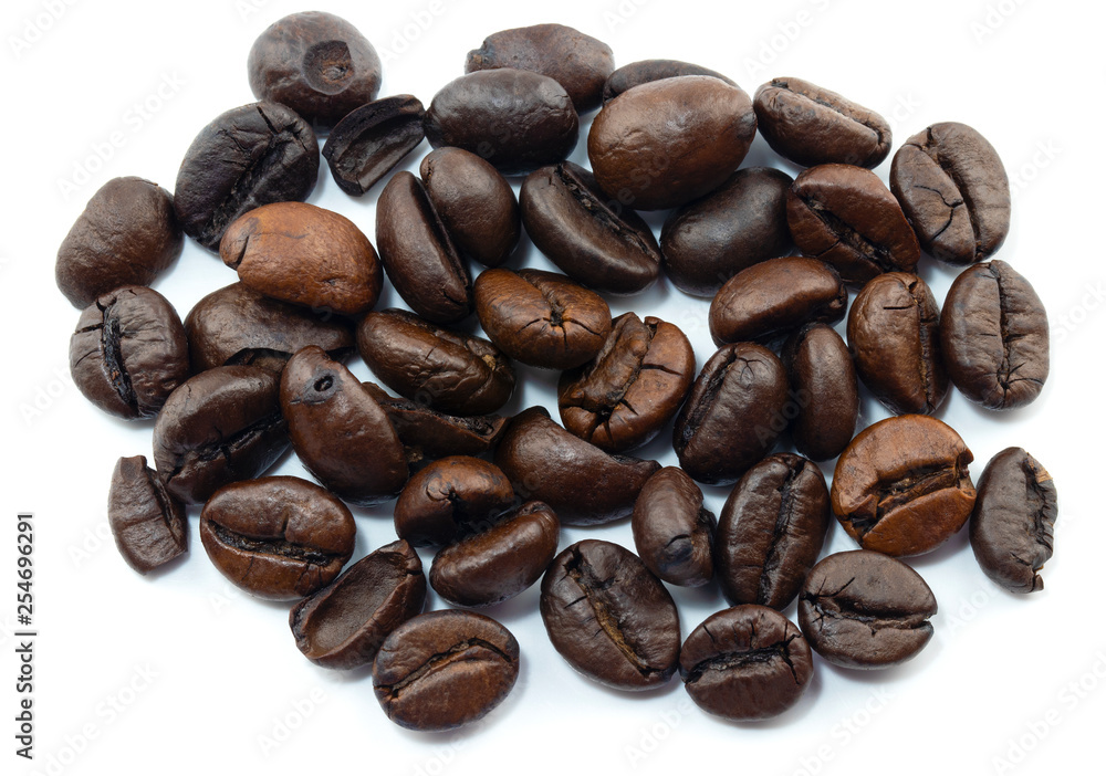 Coffee beans Isolated on a white background Coffee beans Isolated on a white background
