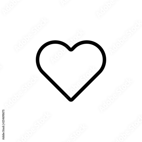 Heart icon. Social media like button sign