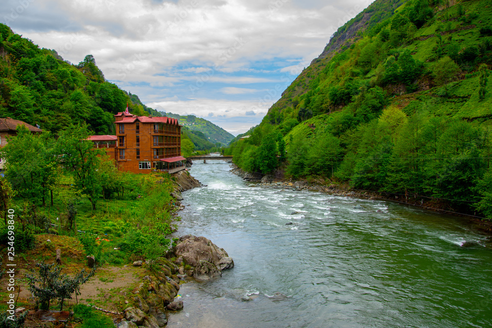 Firtina river in the city of Rize