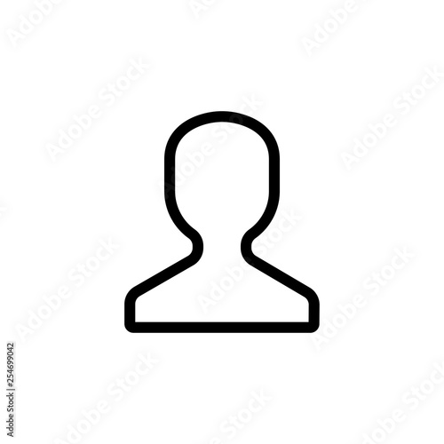 Social media profile icon. Id sign