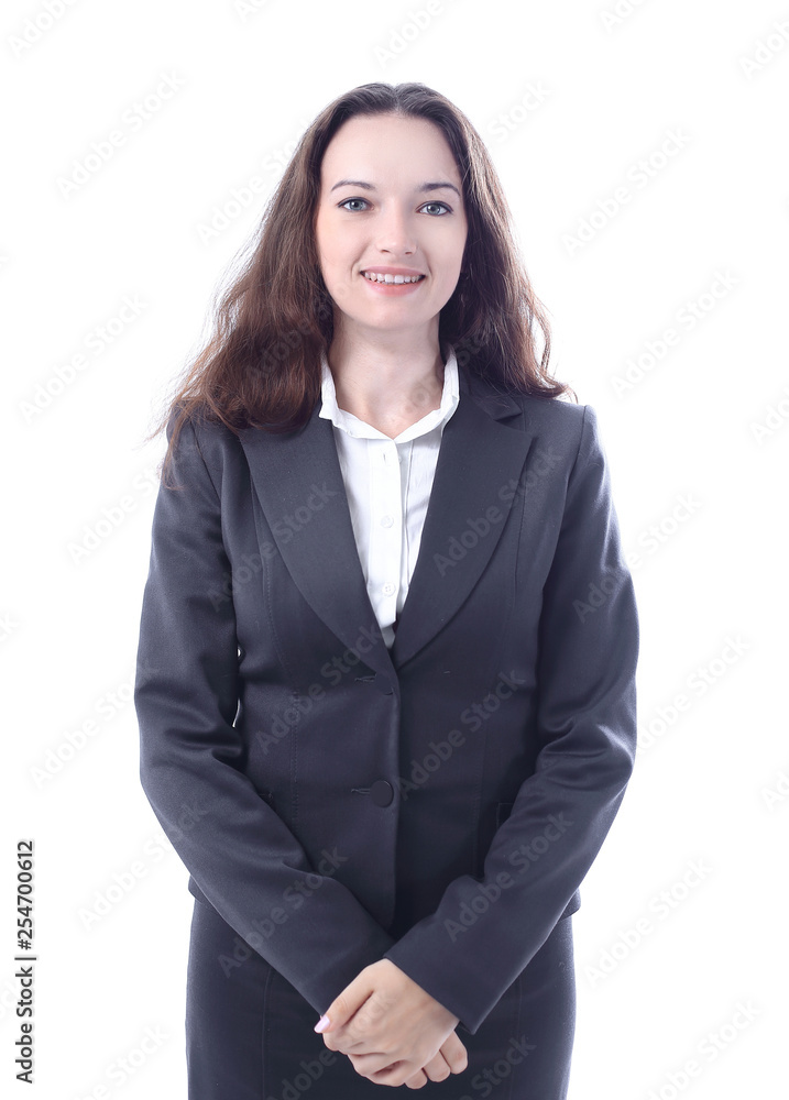 portrait of successful business woman.isolated on white portrait of successful business woman.isolated on white