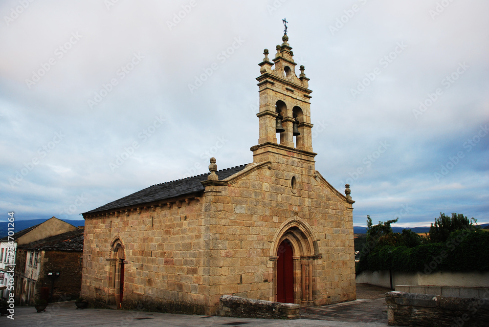 Fototapeta premium Church in Sarria; Galicia; Spain