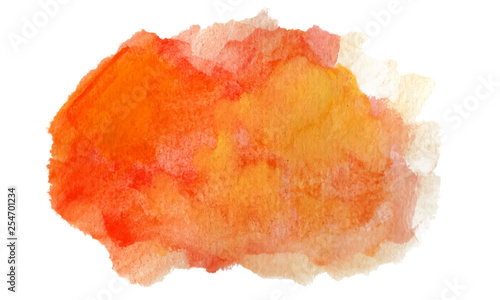 Watercolor Background Orange Warm Colors