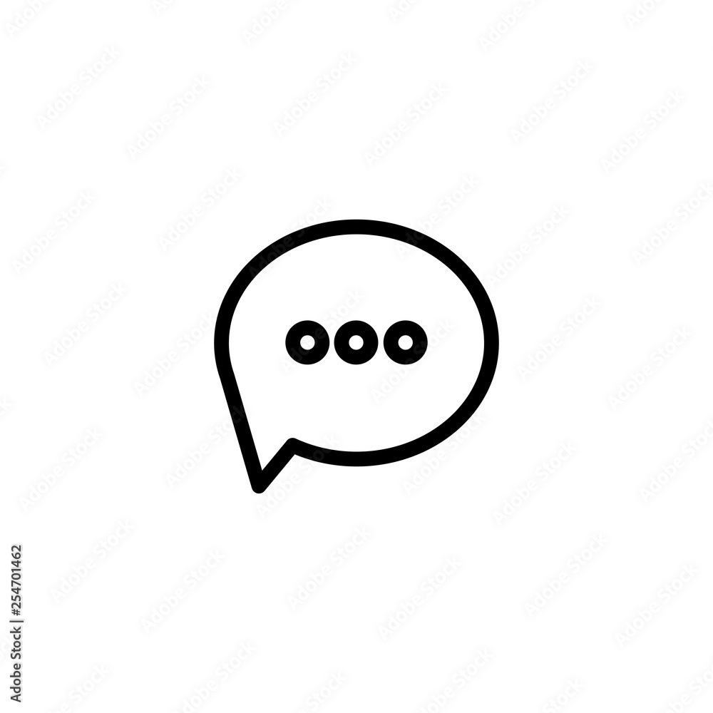Speech icon. Social media comment sign Speech icon. Social media comment sign