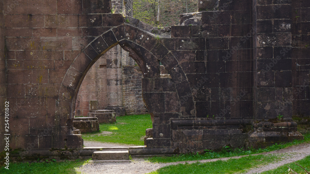 gate of monk abbey ruin allerheiligen