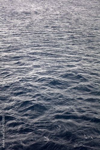 Dark blue water surface at deep sea