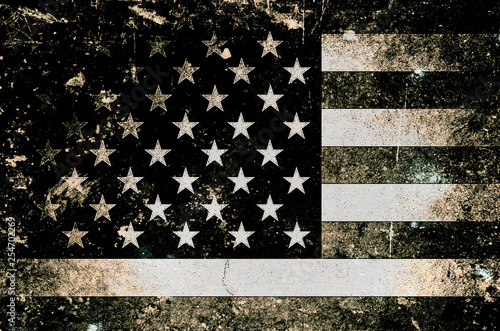 Grunge background USA Flag