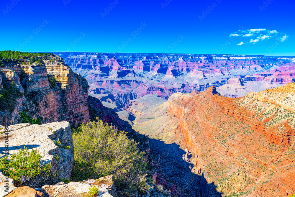 Amazing natural geological formation - Grand Canyon in Arizona, Southern Rim.