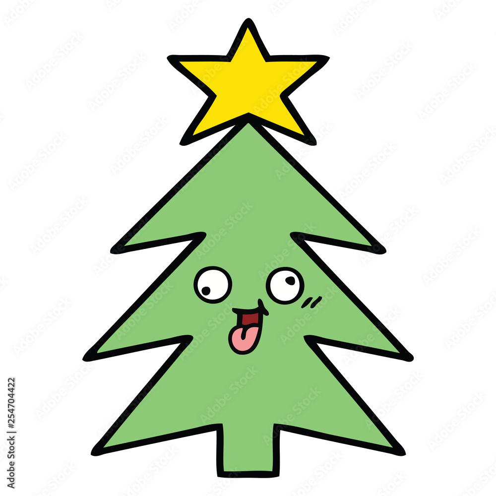 cute cartoon christmas tree cute cartoon christmas tree