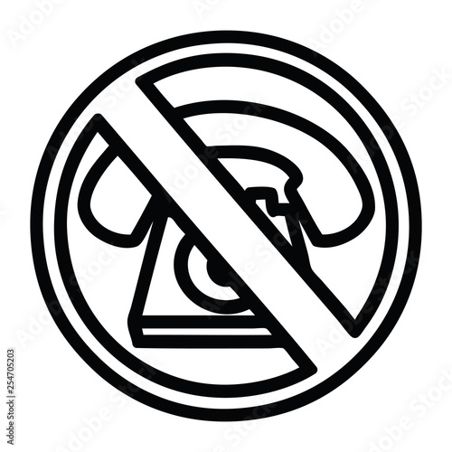no cold calling icon