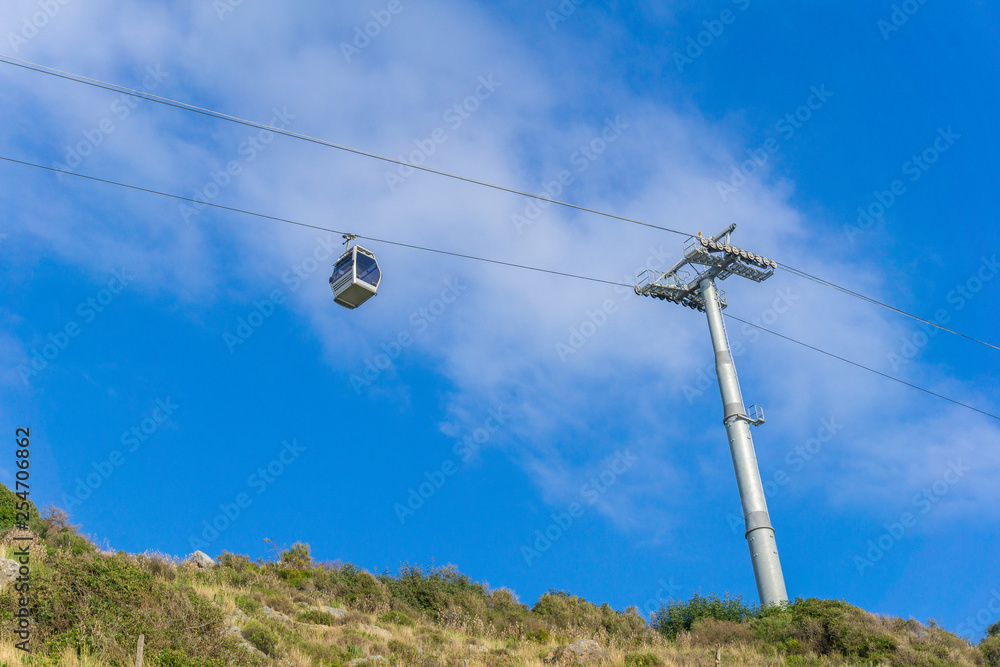 cable car cabin. funicular. in the sky . cable car cabin. funicular. in the sky .