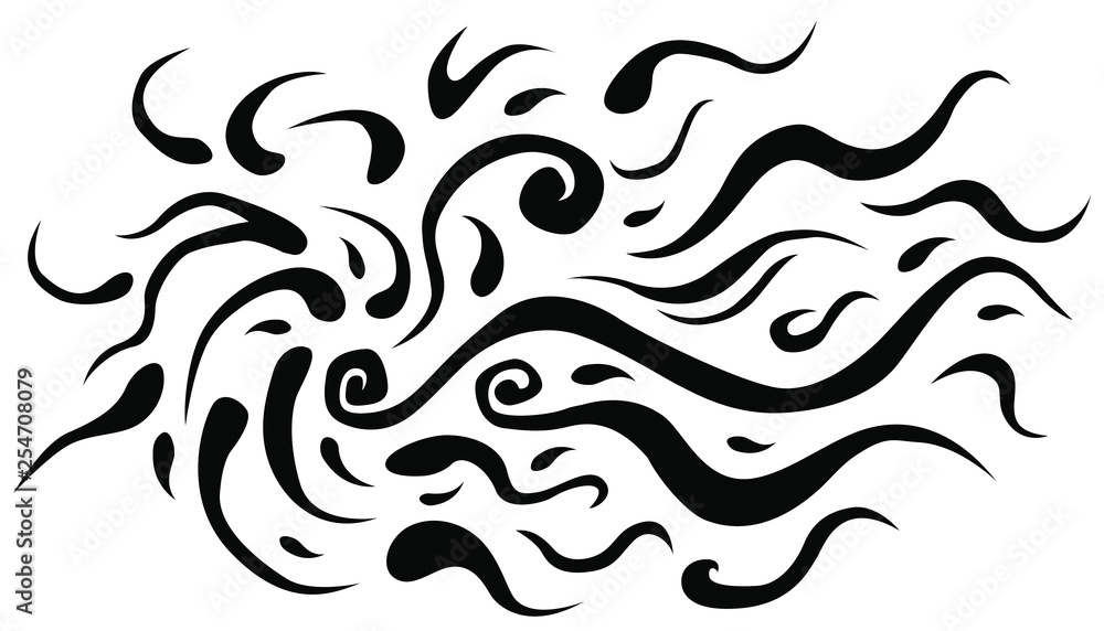 Fototapeta premium Flames Abstract Decoration