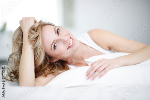 Woman in bed 