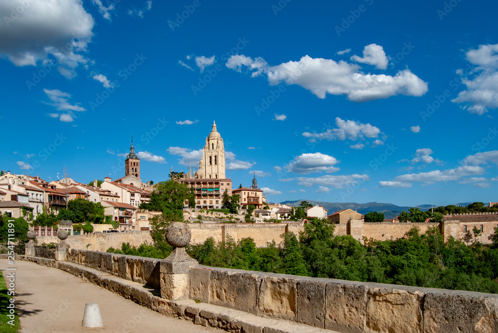 Cathedral of Santa Maria de Segovia in the historic city of Segovia, Spain