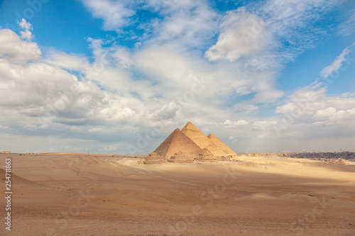 General view of pyramids