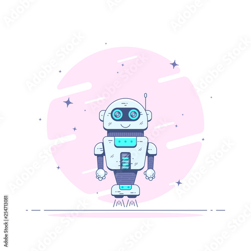 Robot character design.