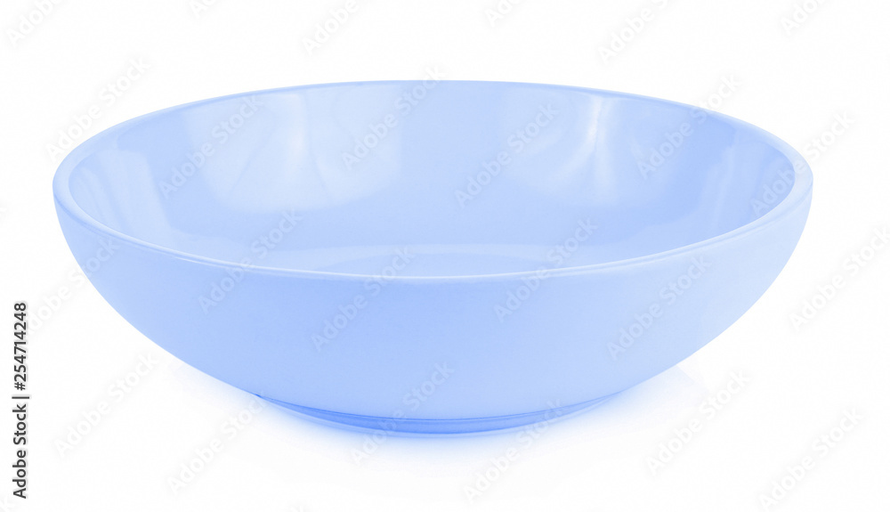 Blue bowl isolated on white background Blue bowl isolated on white background