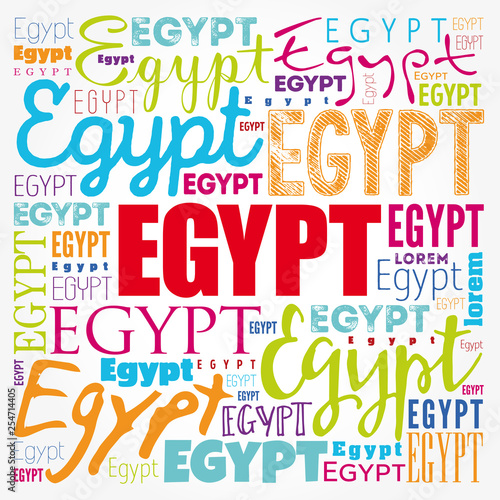 Egypt wallpaper word cloud, travel concept background