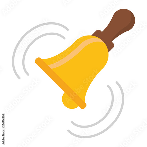 Bell ring isolated symbol