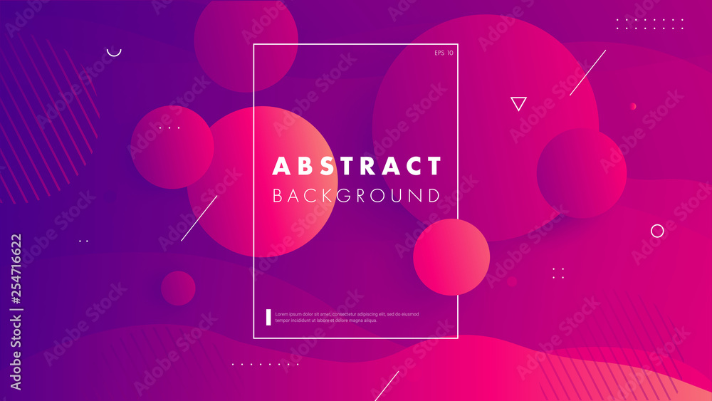 Colorful geometric background. Circul shapes composition. Space. Eps10 vector.