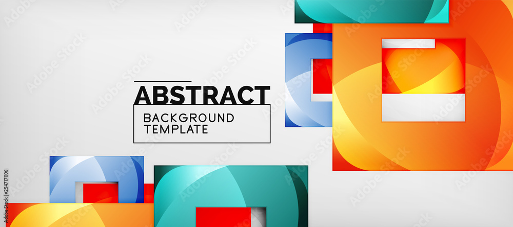 Background with color squares composition, modern geometric abstraction design for poster, cover, branding or banner Background with color squares composition, modern geometric abstraction design for poster, cover, branding or banner