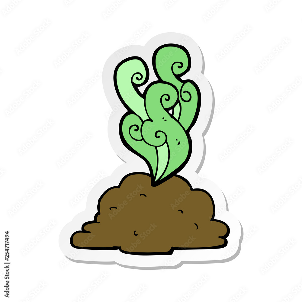 sticker of a cartoon smelly poop sticker of a cartoon smelly poop