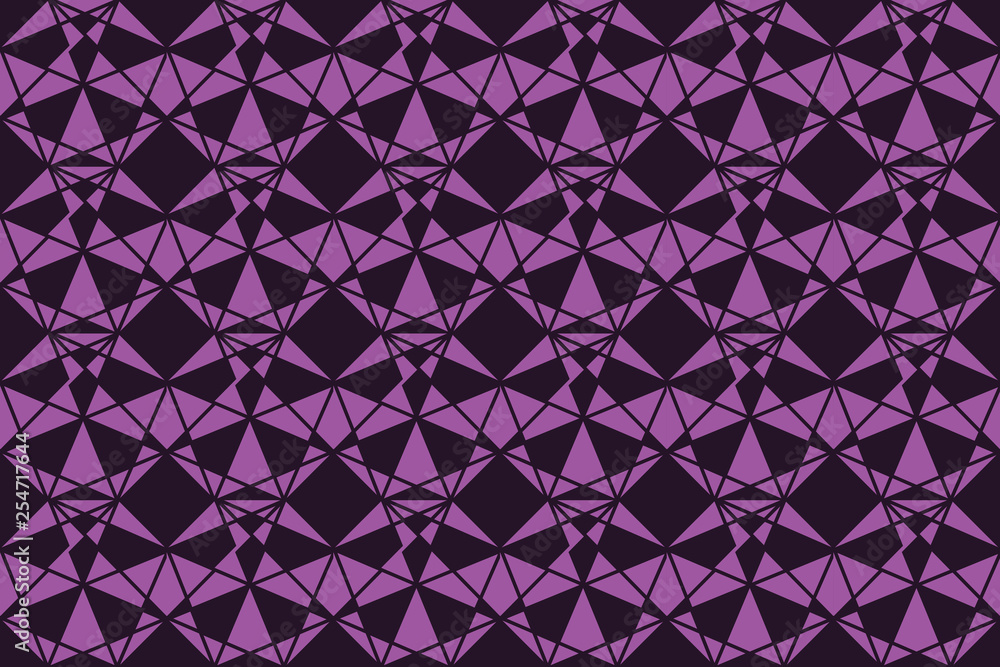 Seamless, abstract background pattern made with geometric shapes forming diamond like forms pink color. Decorative, modern vector art. Seamless, abstract background pattern made with geometric shapes forming diamond like forms pink color. Decorative, modern vector art.