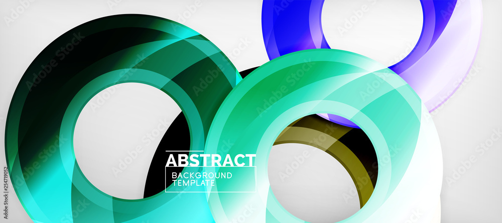 Glossy circles geometric background Glossy circles geometric background