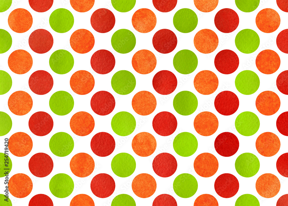 Watercolor polka dot background. Watercolor polka dot background.