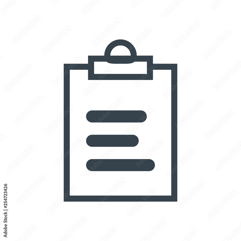 Doctor paper icon. Raport sign