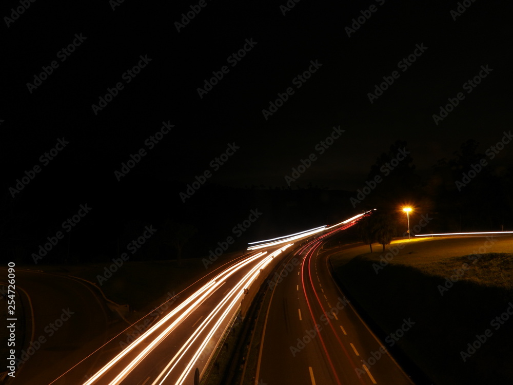 Obraz premium highway at night