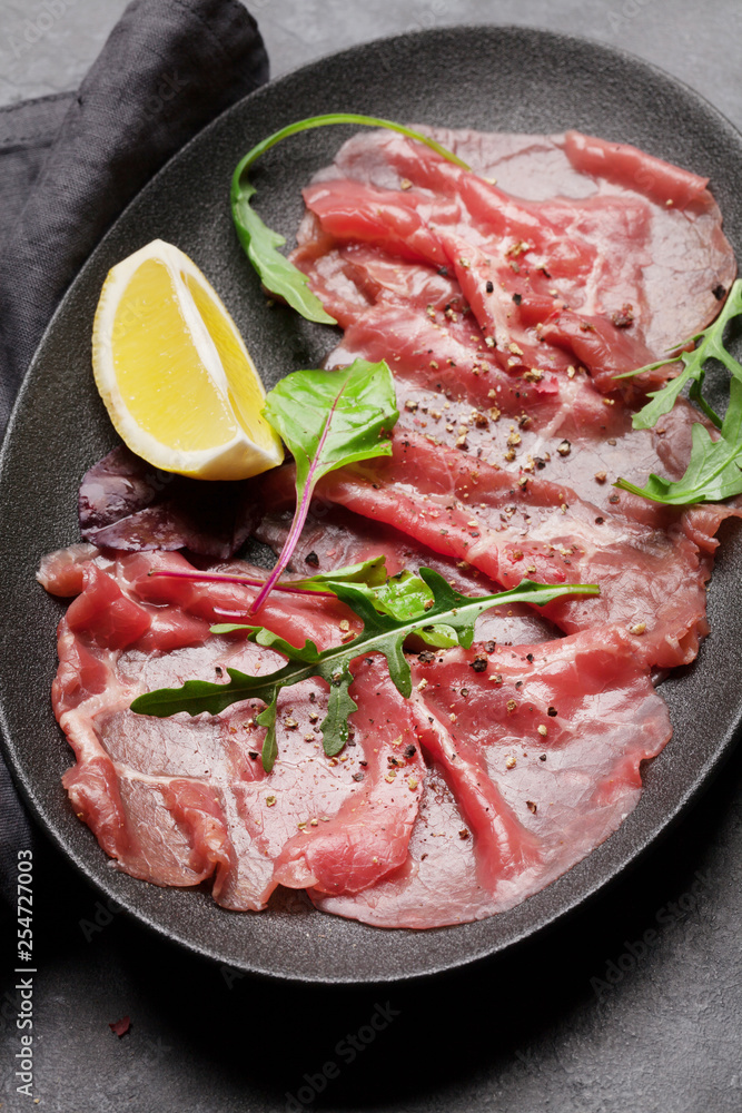 Marbled beef carpaccio