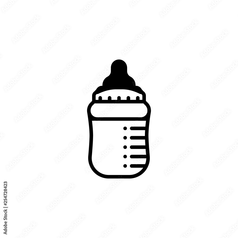Baby bottle icon vector. Baby bottle vector design. sign design. flat style. Vector EPS 10 Baby bottle icon vector. Baby bottle vector design. sign design. flat style. Vector EPS 10