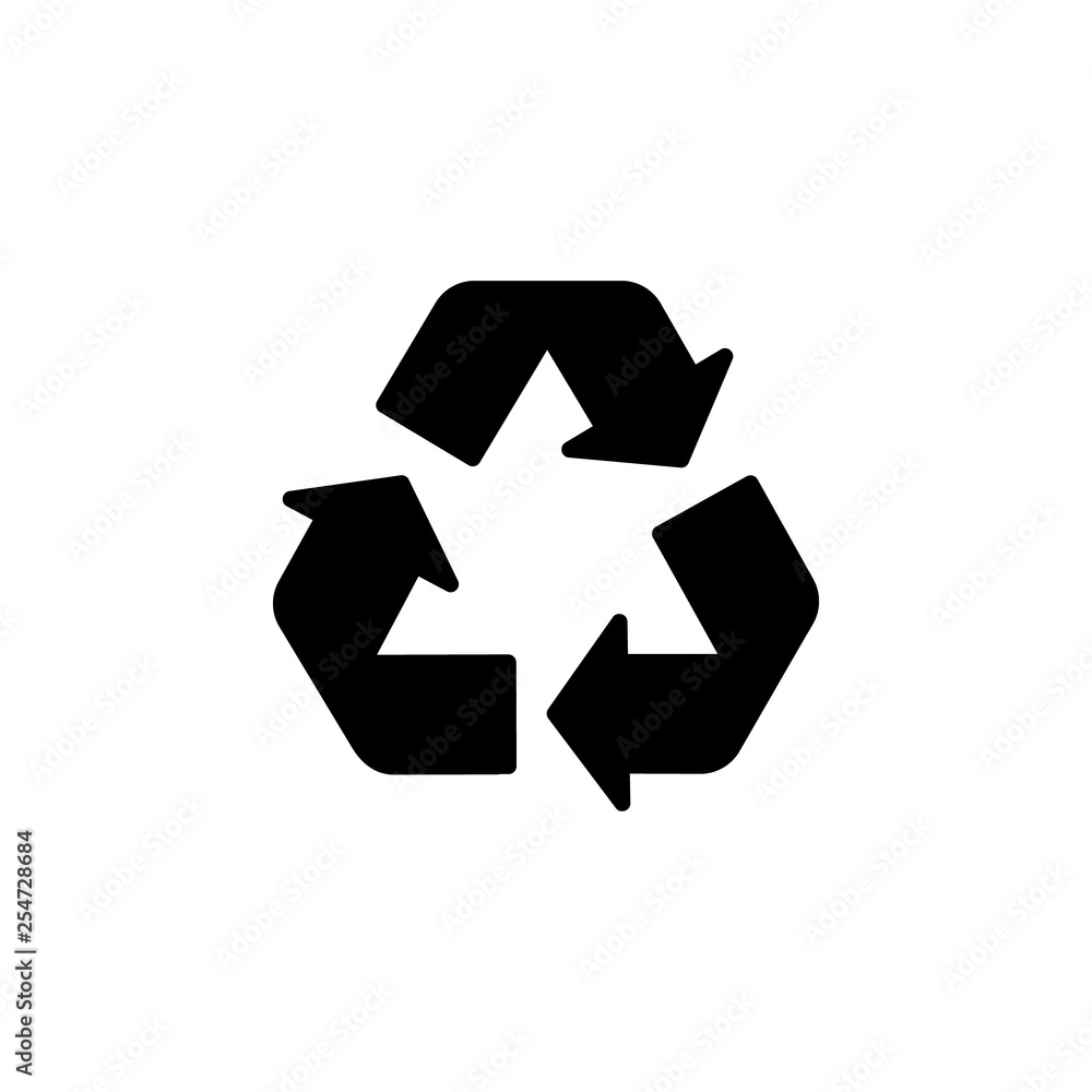 Recycle symbol icon vector. Recycle symbol vector design. sign design. flat style. Vector EPS 10 Recycle symbol icon vector. Recycle symbol vector design. sign design. flat style. Vector EPS 10