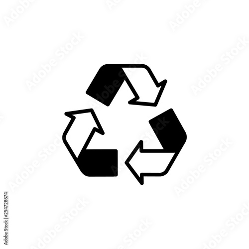 Recycle symbol icon vector. Recycle symbol vector design. sign design. flat style. Vector EPS 10