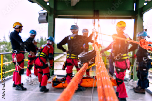 Rescue team.