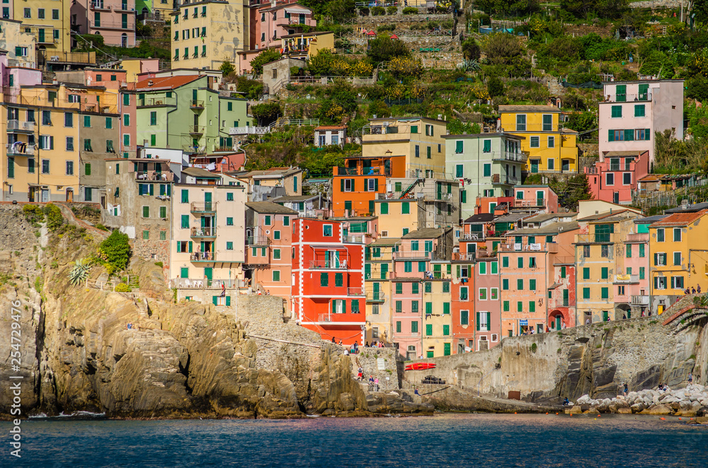 Riomaggiore Cinque Terre colorful houses