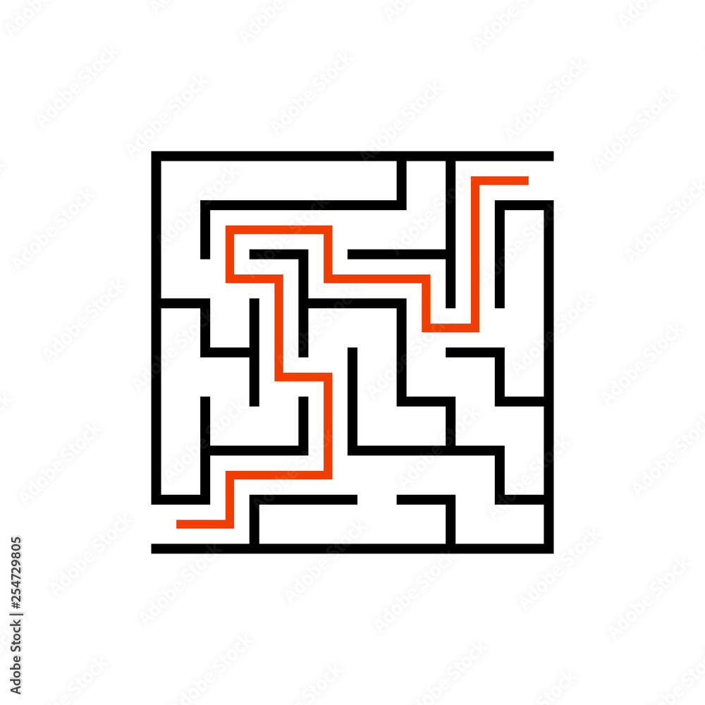 Abstact labyrinth. Game for kids. Puzzle for children. Maze conundrum. Vector illustration. Abstact labyrinth. Game for kids. Puzzle for children. Maze conundrum. Vector illustration.